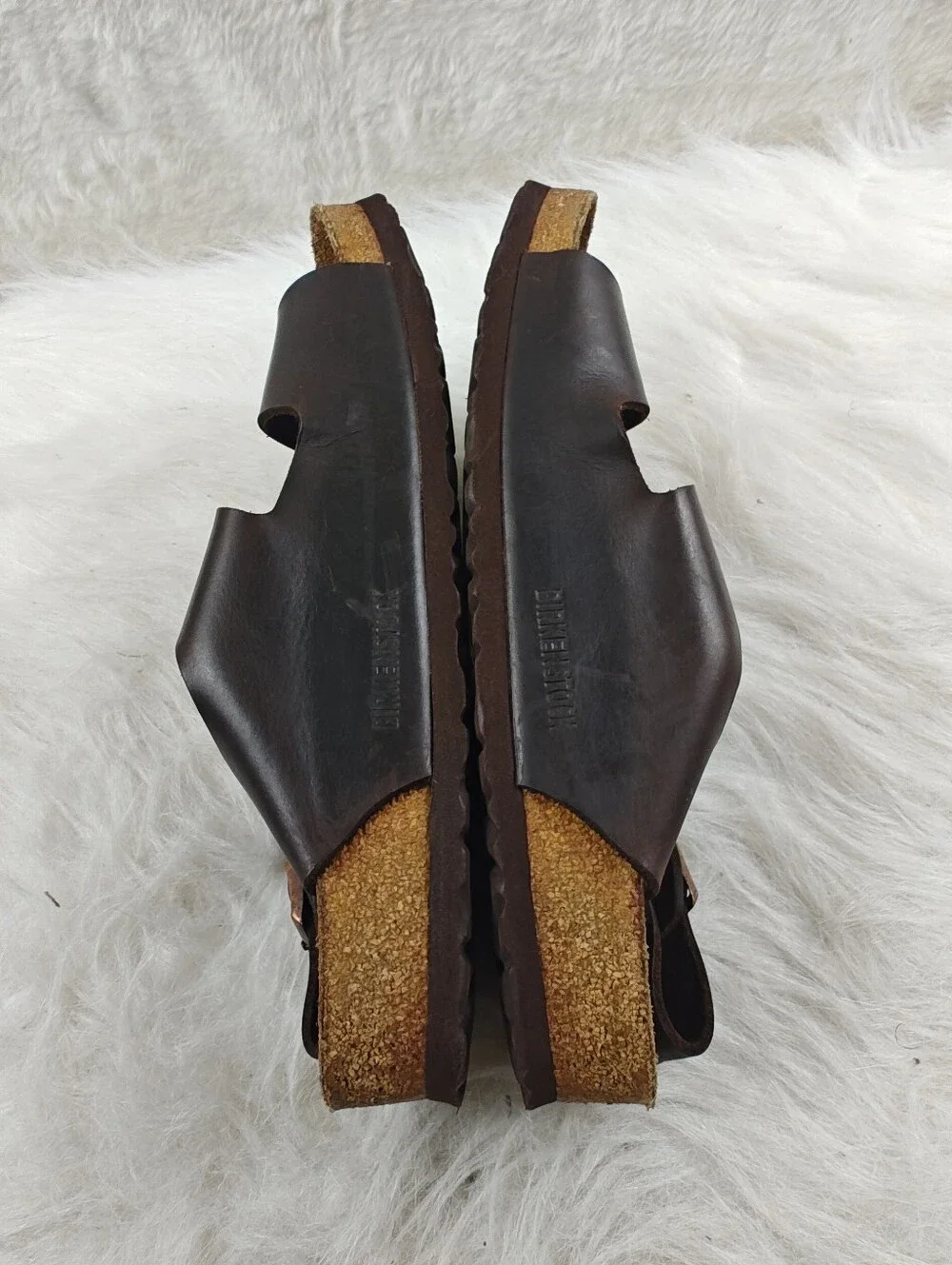 Birkenstock Milano Sandals Men's Brown Leather Sling Back - EU 43 (US 10